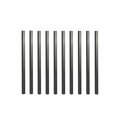 Nuvo Iron 26 in LONG x 3/4 in WIDE BLACK SQUARE TUBING GALVANIZED STEEL BALUSTERS, 10PK SQPS26